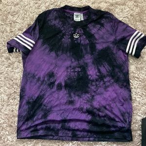 Adidas tshirt purple space dye 2xl made for men to wear